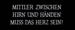 Le carton final de Métropolis (Fritz Lang, 1927)